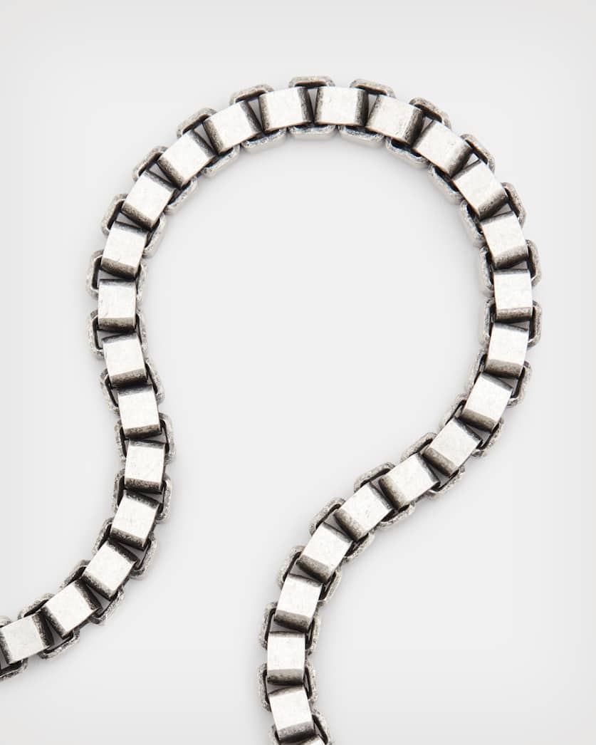 Box Chunky Chain Sterling Silver Bracelet