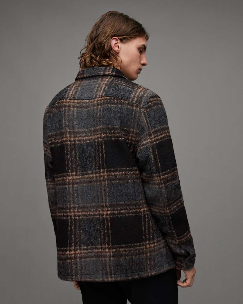 Fornax Checked Borg Lined Shirt Jacket