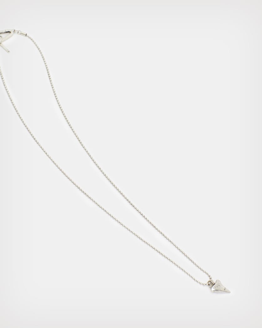 Shark Tooth Sterling Silver Pendant Necklace