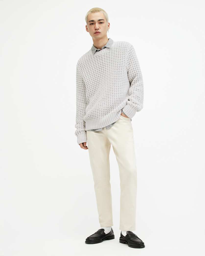 Illund Waffle Stitch Crew Neck Jumper