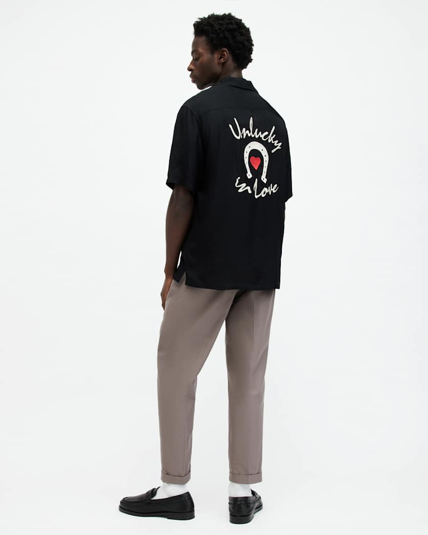 Tallis Slim Fit Cropped Trousers