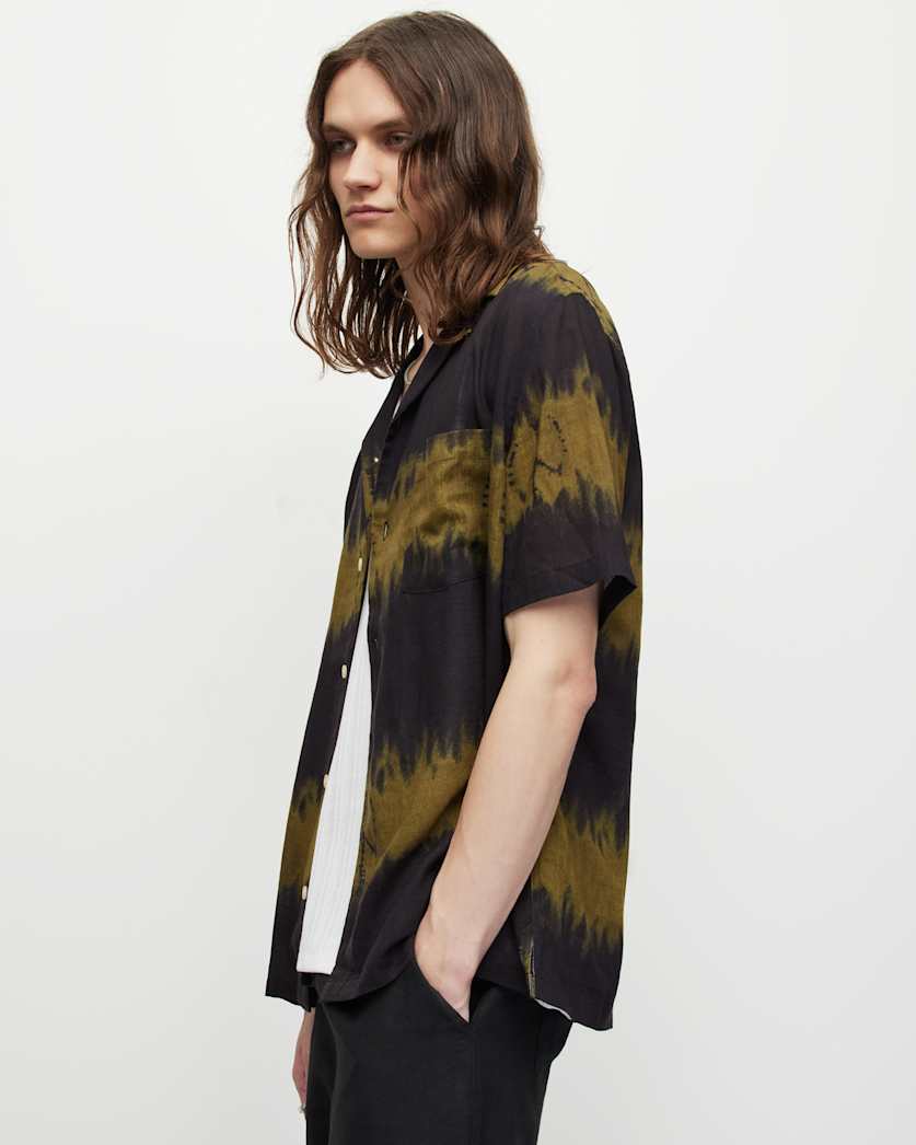 Disarm Linen Blend Tie Dye Shirt
