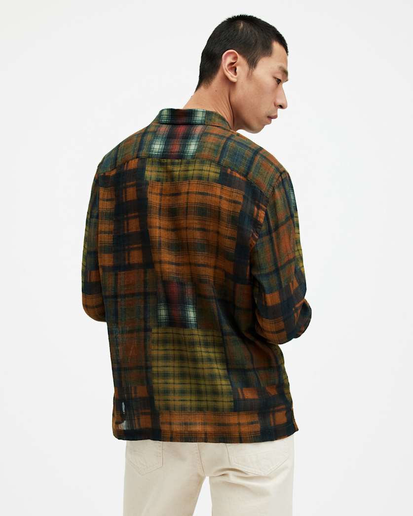 Carreaux Patchwork Checked Jacquard Shirt