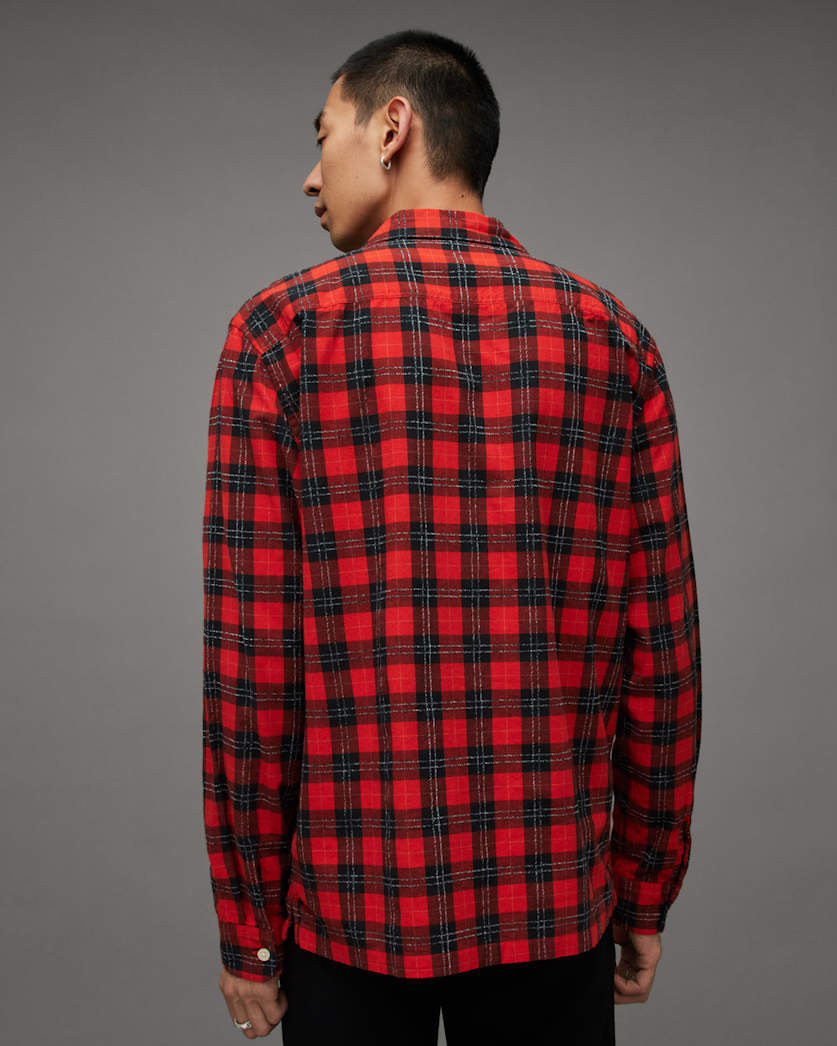 Duane Checked Long Sleeve Relaxed Shirt
