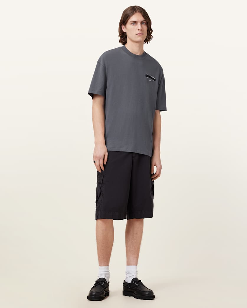 Redact Oversized Embroidered Logo T-Shirt