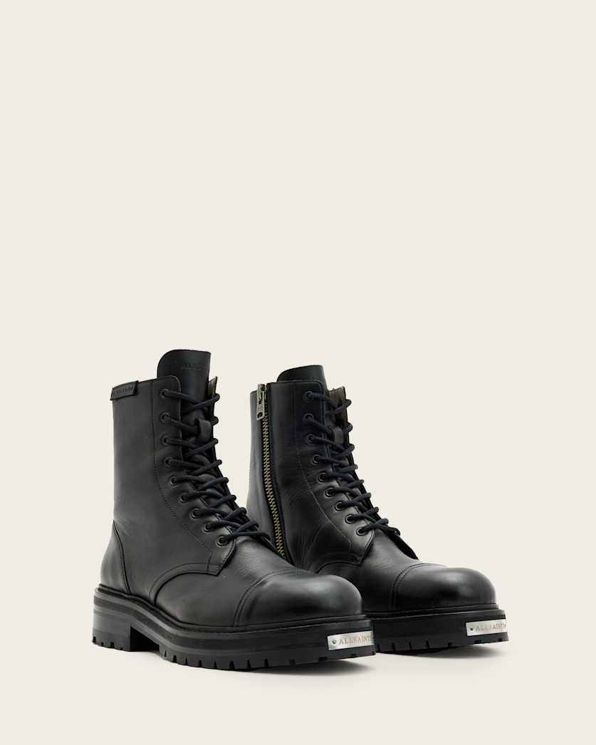 Hank Chunky Leather Boots
