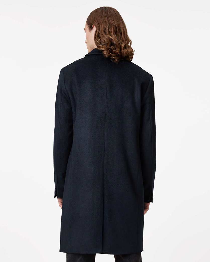 Hal Single Breasted Wool Blend Coat
