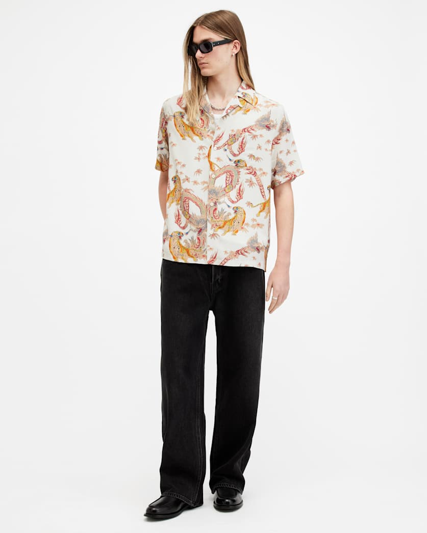 Dragon Relaxed Fit Printed Shirt