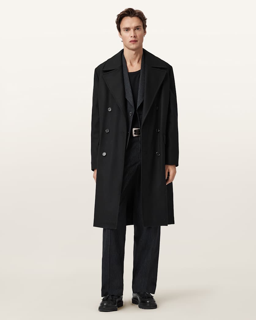 Curran Relaxed Fit Wool Coat
