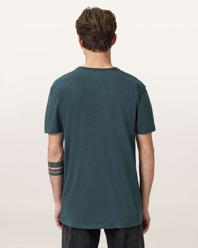 Figure Crew Neck Raw Edge T-Shirt