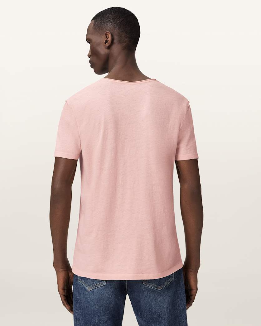Figure Crew Neck Raw Edge T-Shirt
