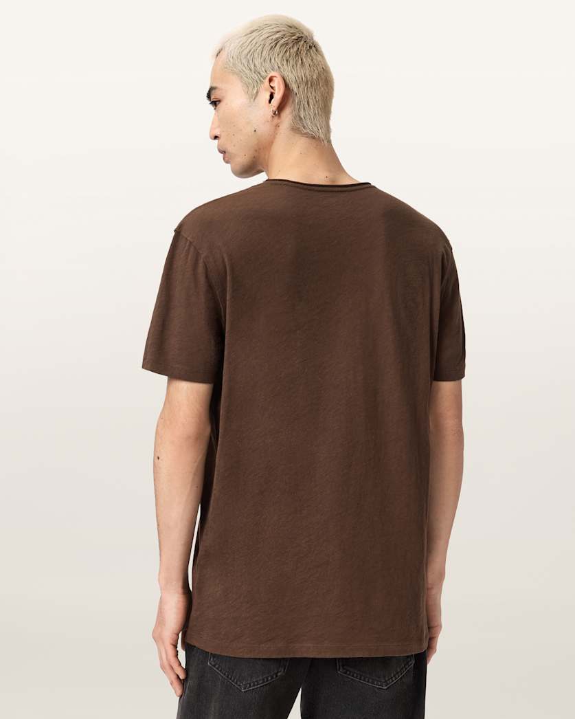 Figure Crew Neck Raw Edge T-Shirt