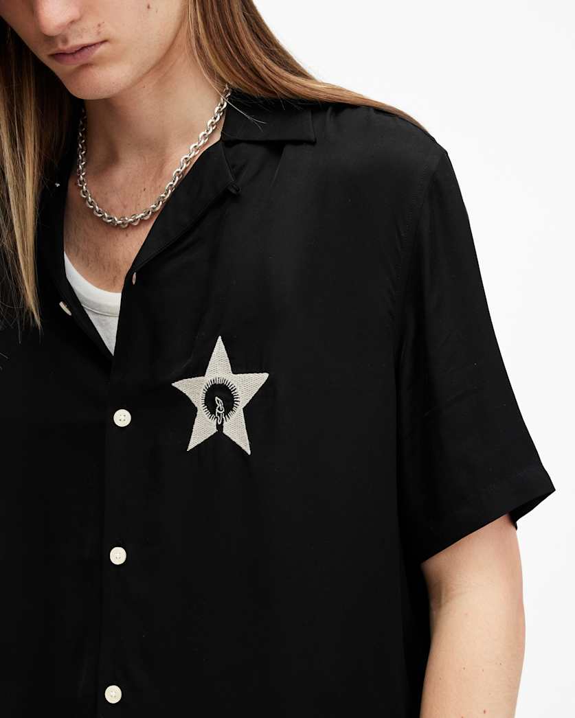 Wish Star Embroidered Relaxed Fit Shirt