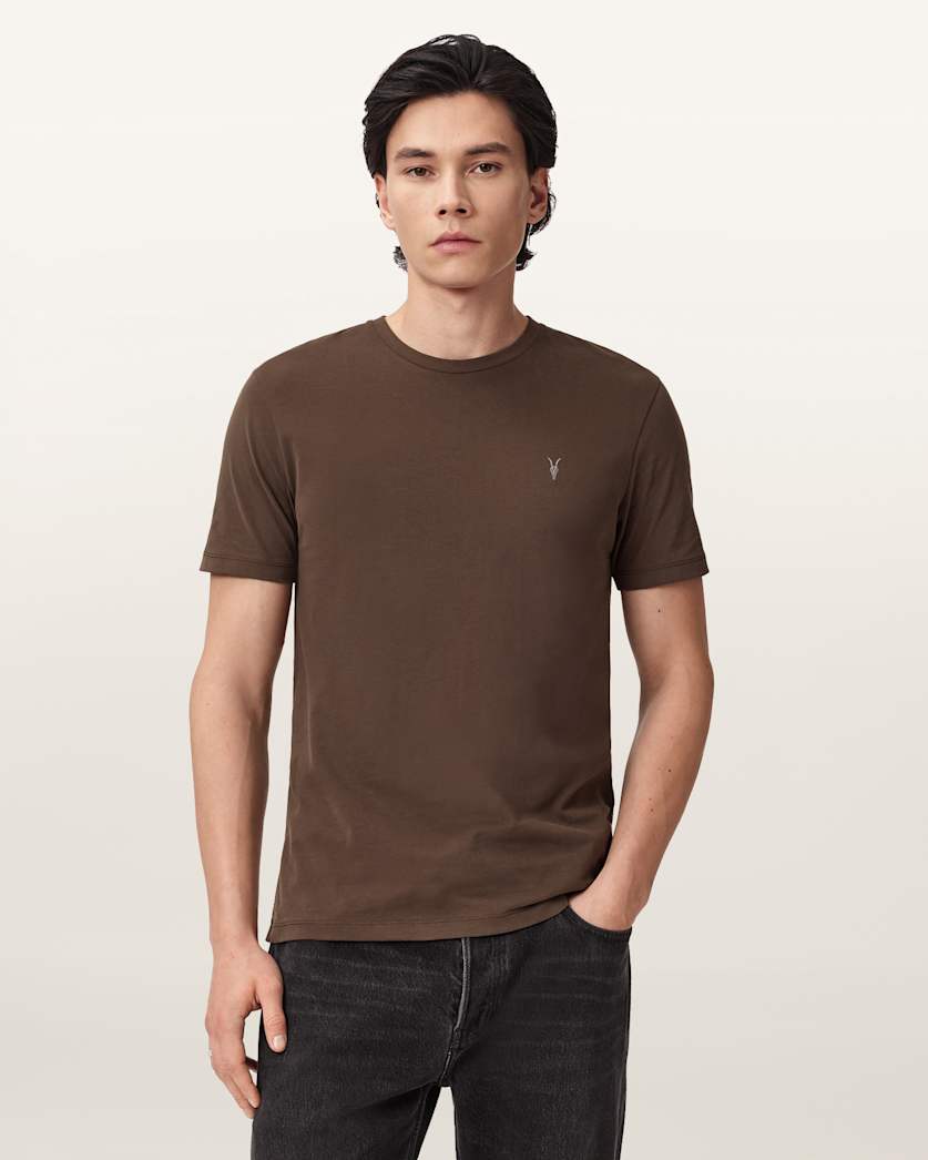Brace Brushed Cotton Crew Neck T-Shirt