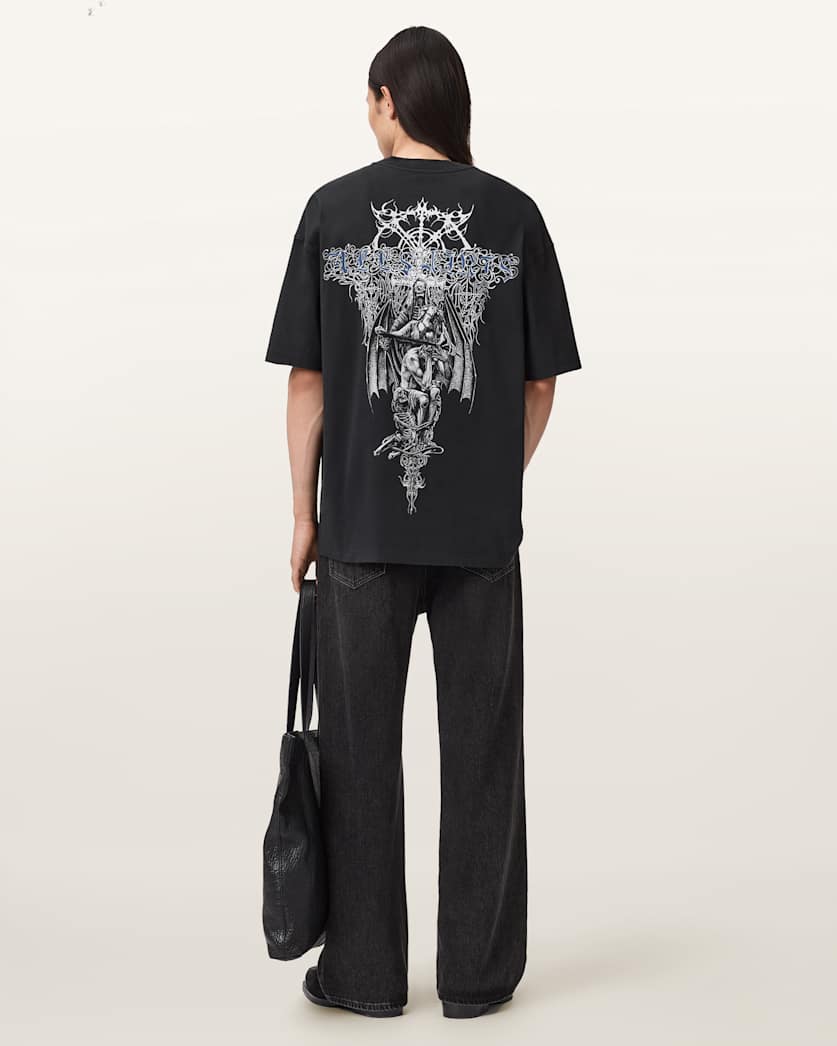 Swords Oversized Graphic T-Shirt