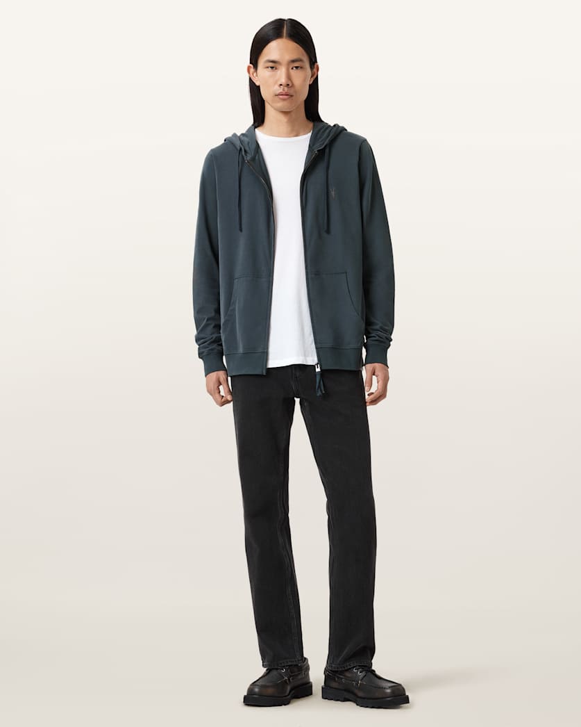 Brace Zip Up Brushed Cotton Ramskull Hoodie