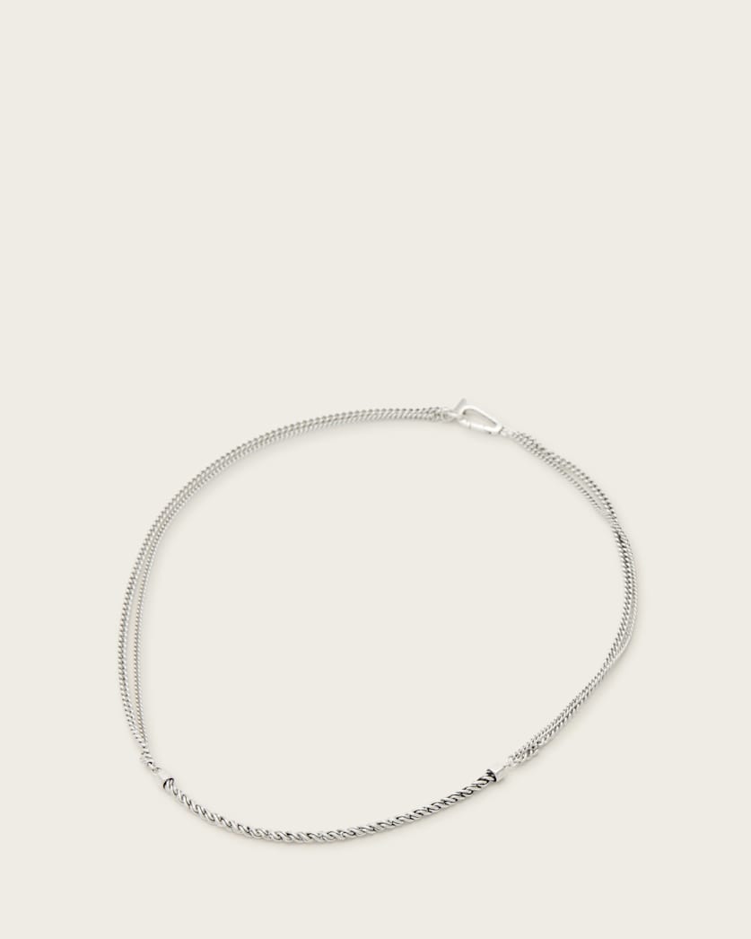 Mali Twisted Sterling Silver Necklace