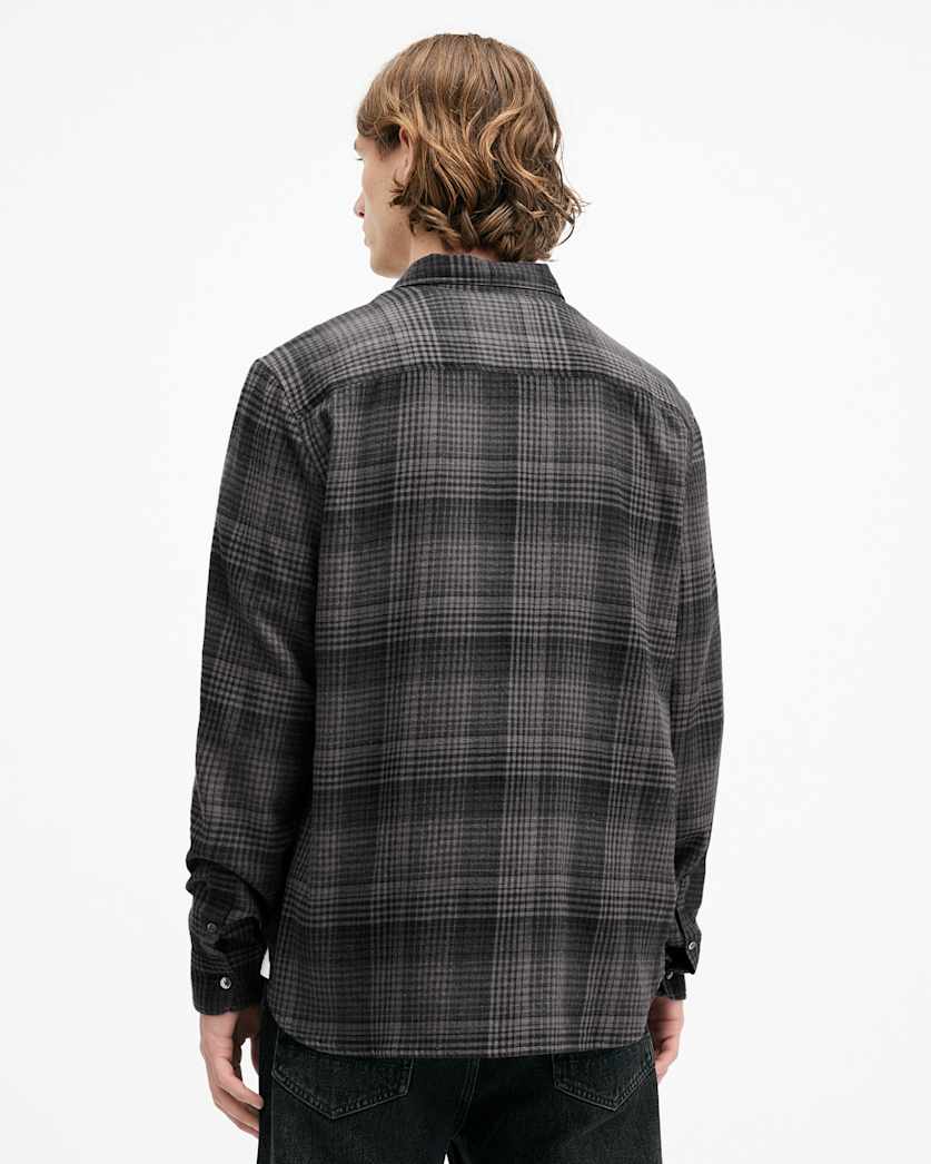 Sonik Brushed Checked Relaxed FIt Shirt