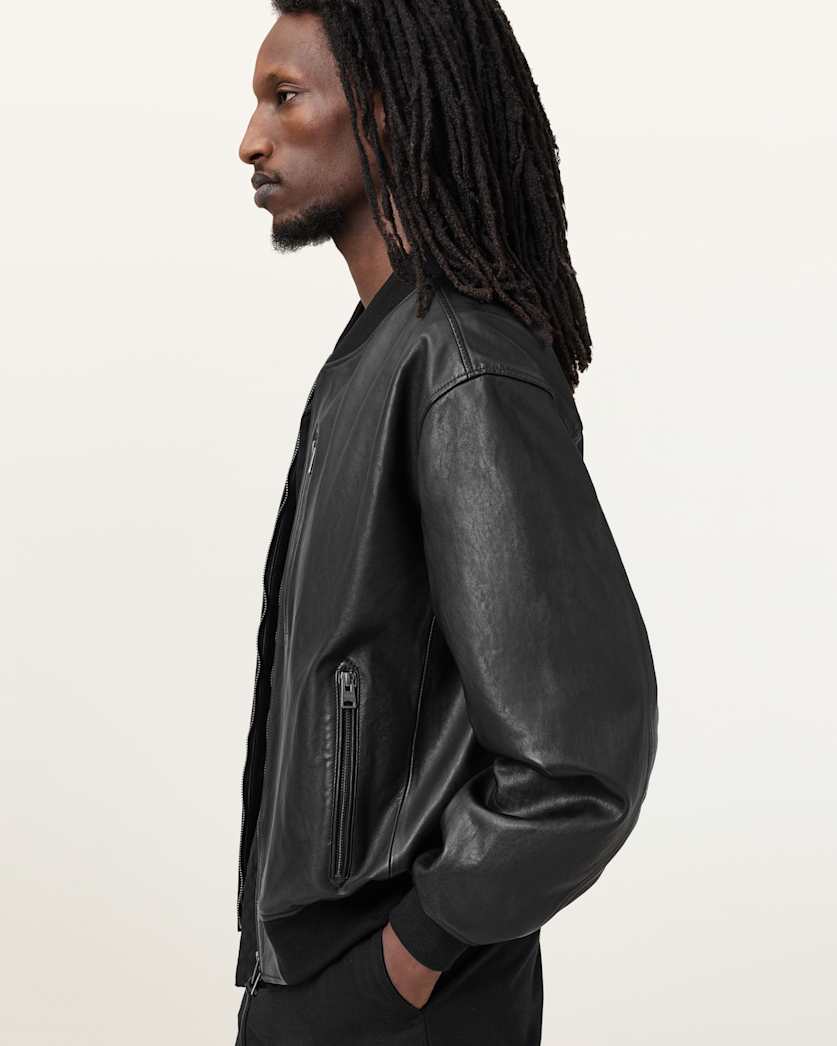Kino Oversized Leather Bomber