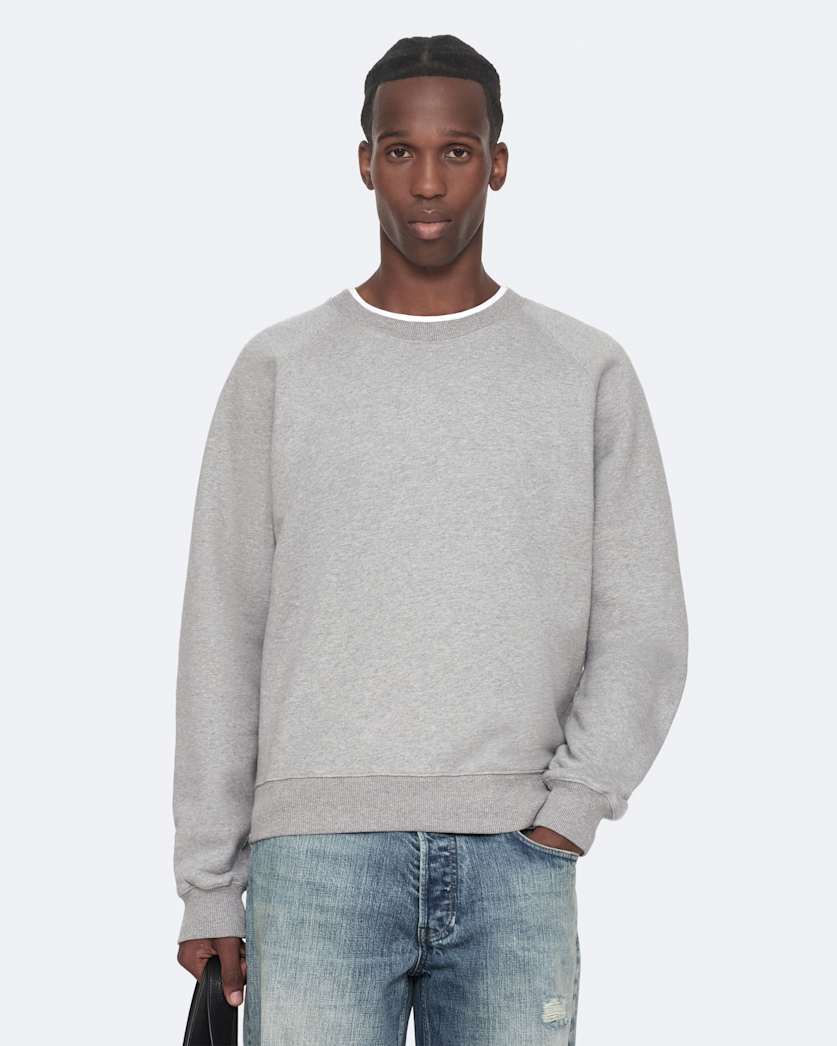 Organic cotton raglan sweatshirt