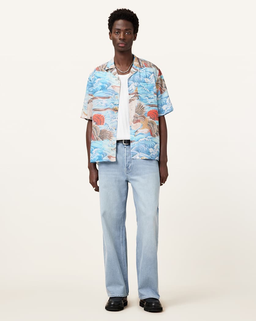 Corsican Relaxed Fit Hawaiian Shirt