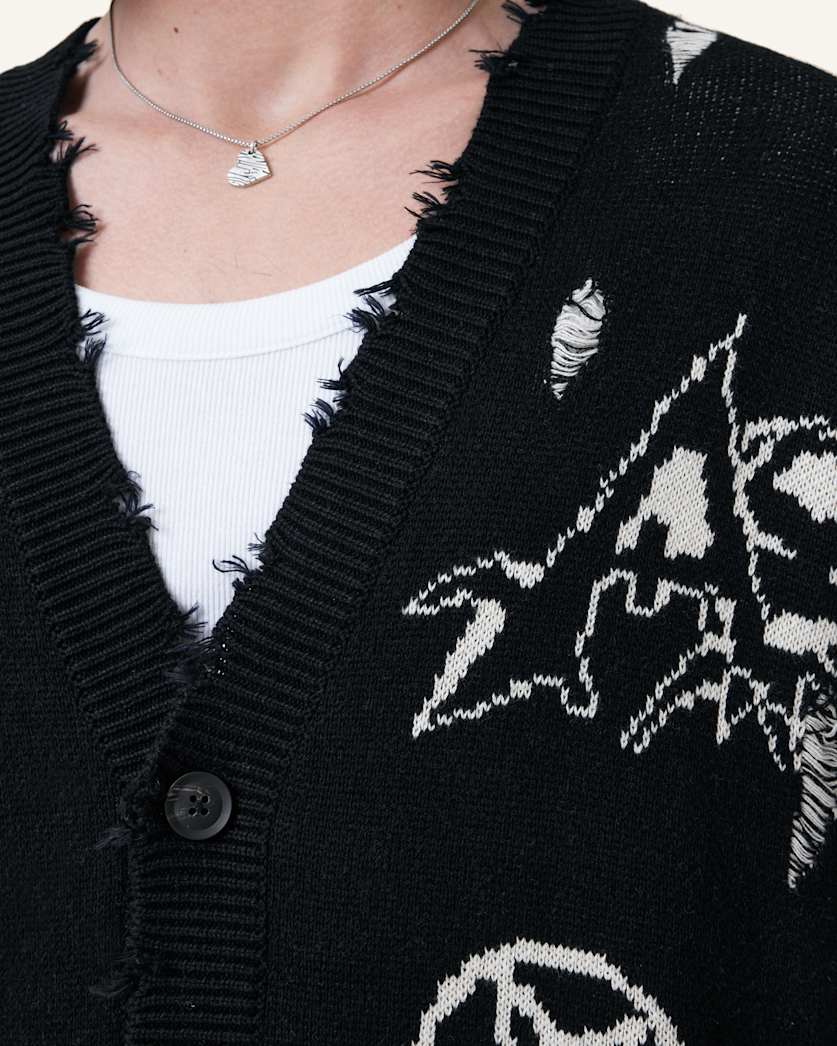 Koto Gothic Jacquard Cardigan