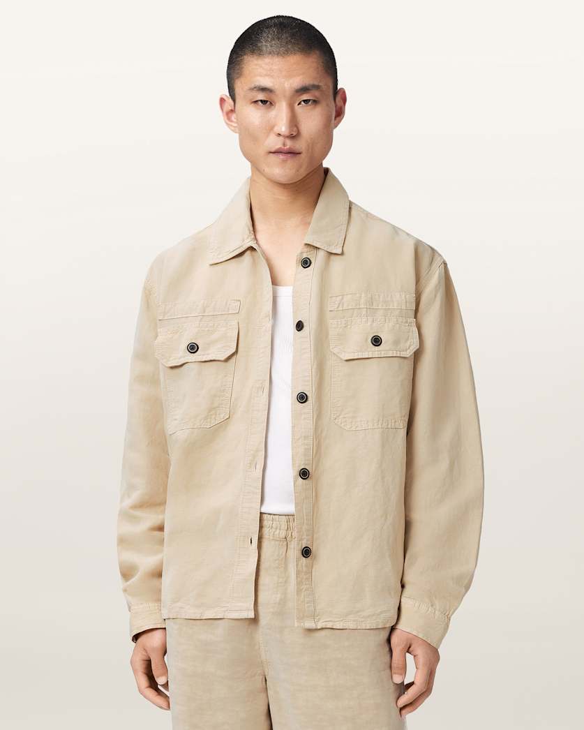 Korten Linen Blend Relaxed Fit Shacket