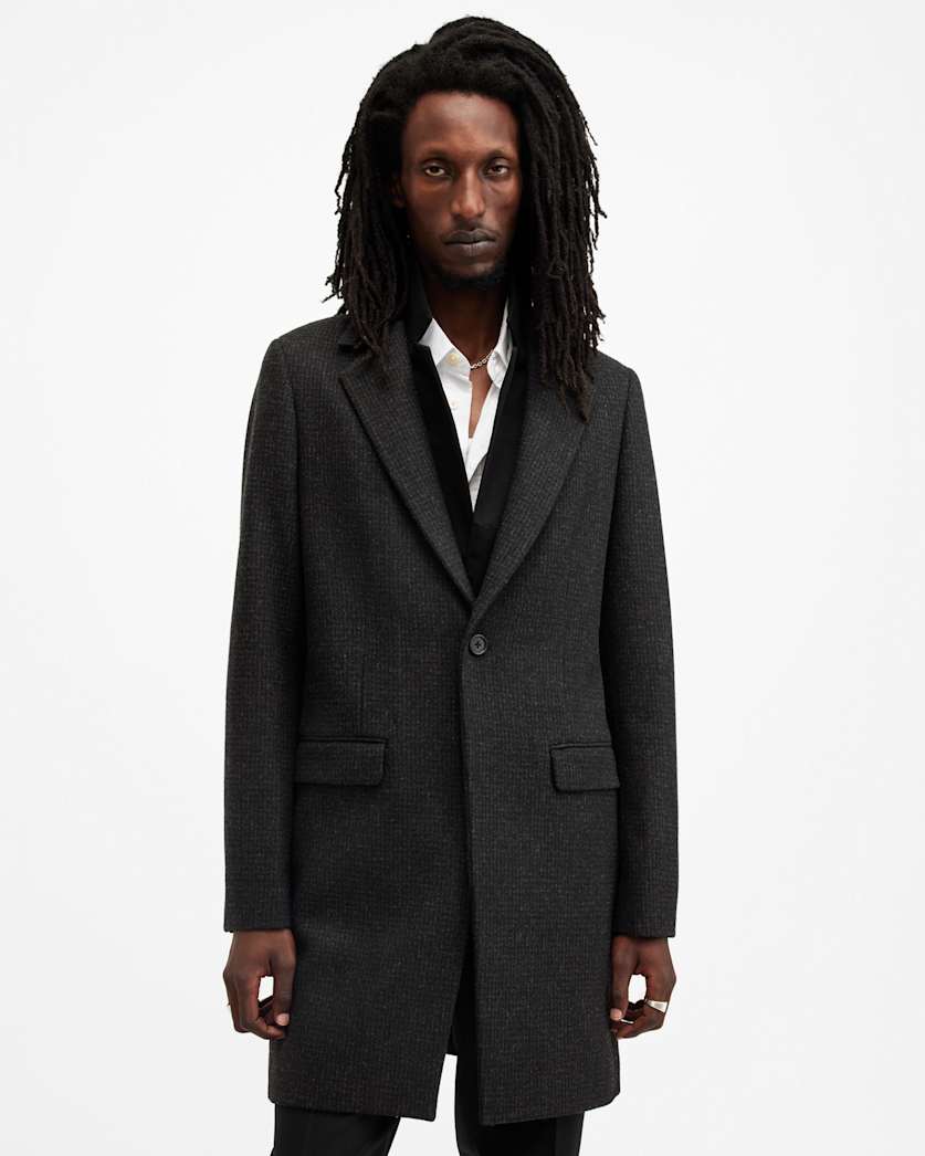Wixx Tailored Brushed Wool Blend Coat