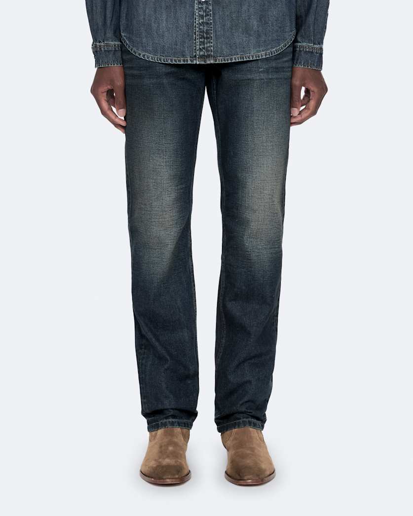 Slim straight-leg jeans