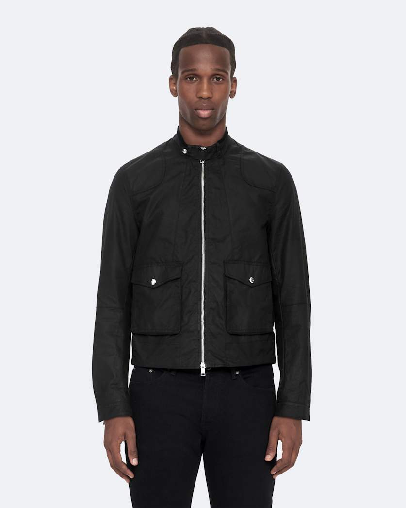 Kirk Waxed Cotton Racer Jacket