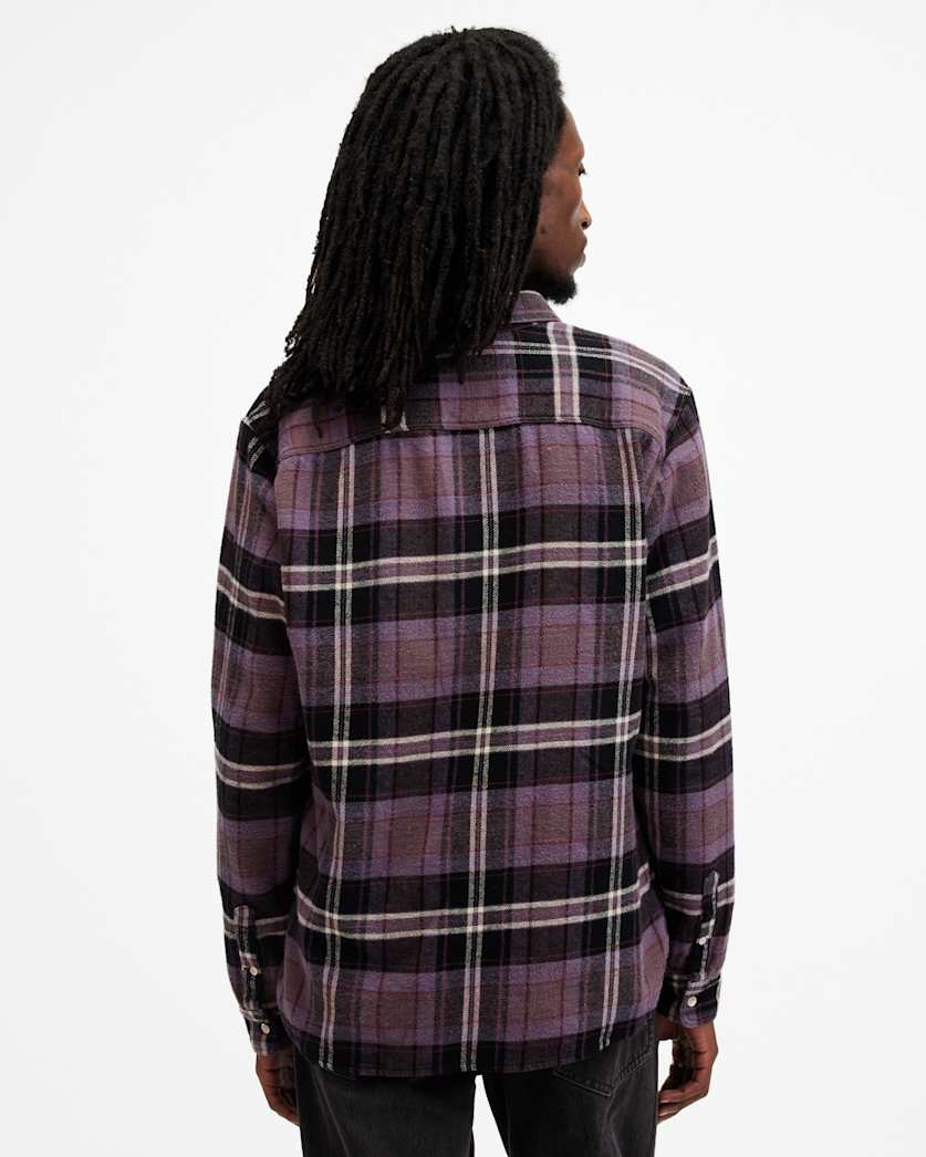 Buzzard Checked Relaxed Fit Ramskull Shirt