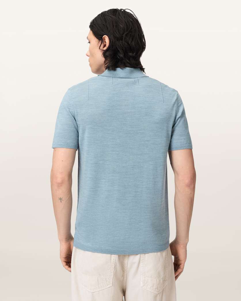 Mode Merino Short Sleeve Ramskull Polo Shirt
