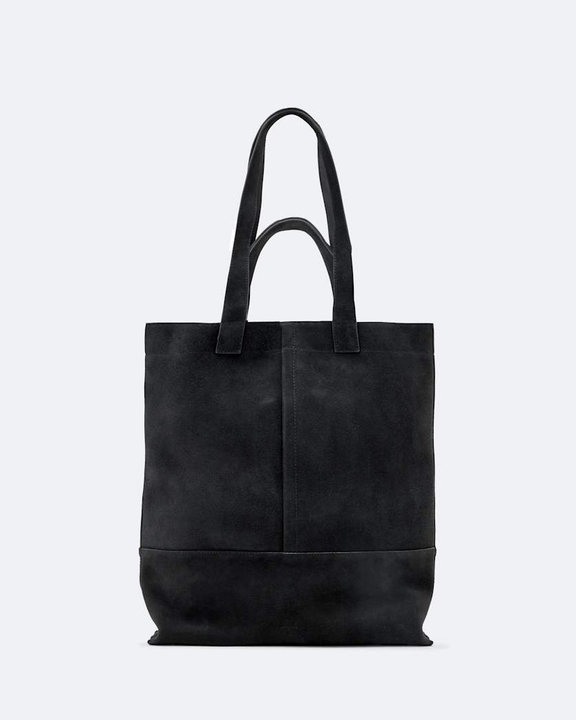 Suede tote bag
