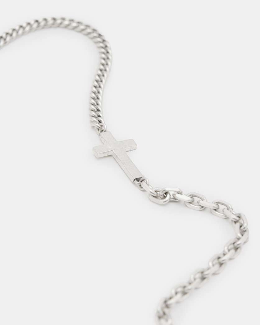 Layden Mixed Chain Cross Necklace