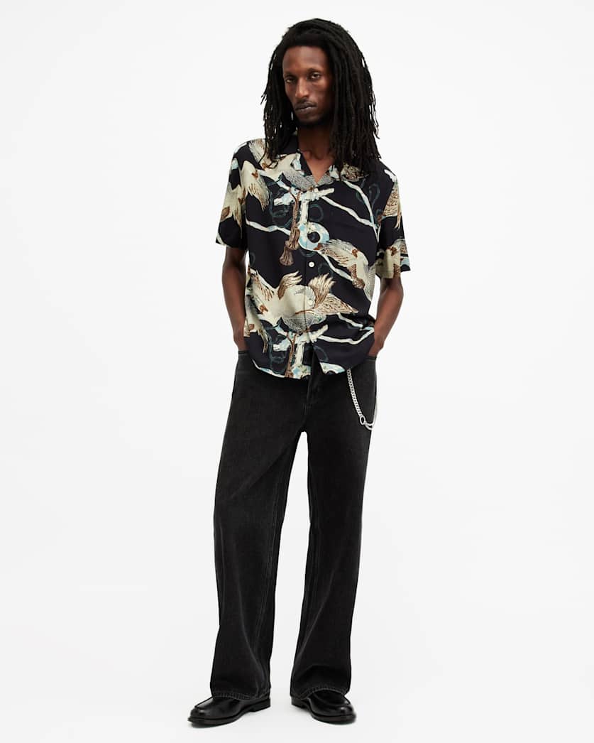 Buzzard Printed Relaxed Fit Shirt