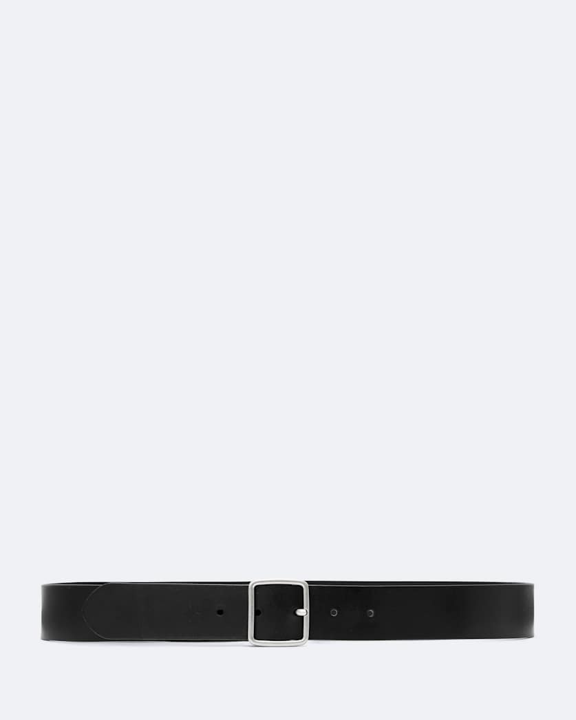 Miller Bar-Buckle Leather Belt