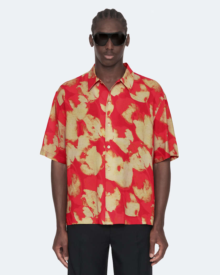 Tulip Oversized Viscose Floral Shirt