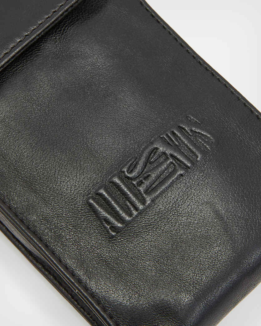 Oppose Embossed Leather Phone Pouch