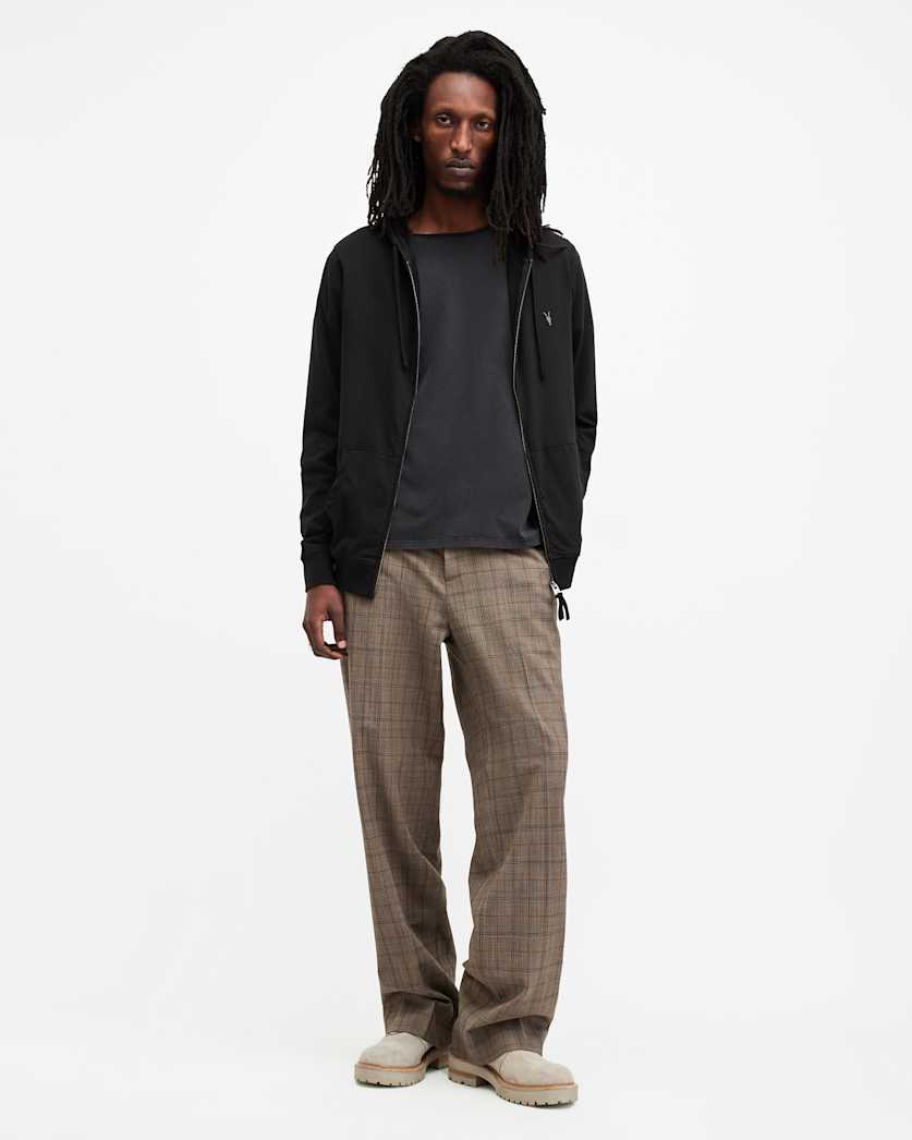 Brace Pullover Brushed Cotton Hoodie