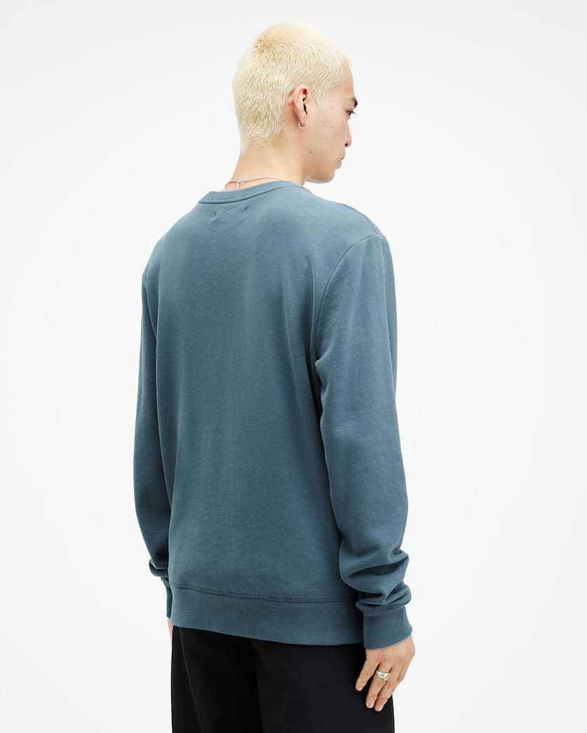 Raven Contrast Crew Neck Ramskull Sweatshirt