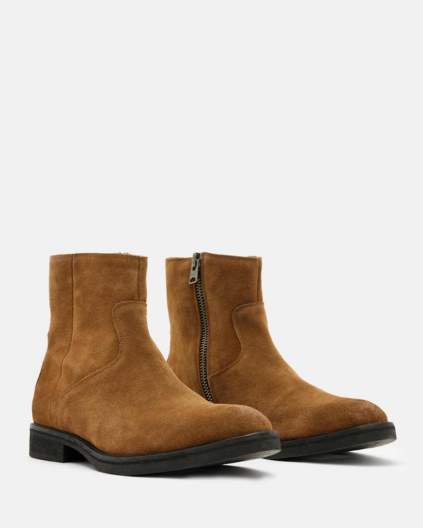 Lang Suede Zip Up Boots