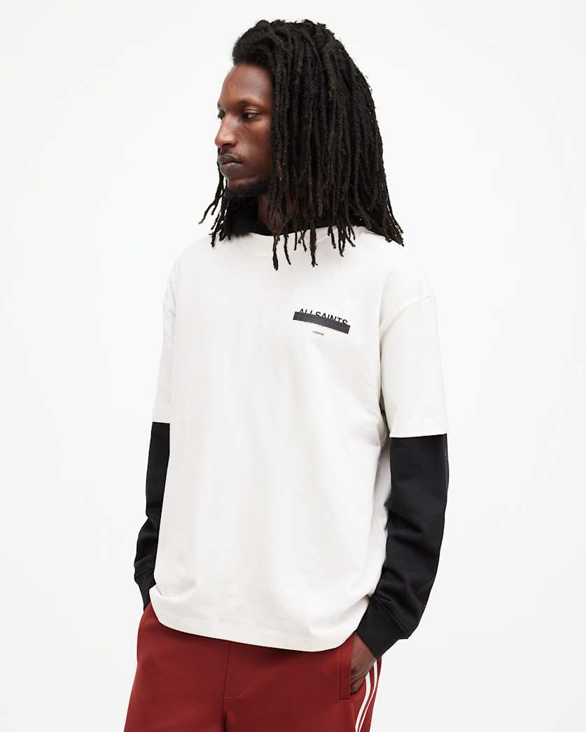 Redact Oversized Embroidered Logo T-Shirt