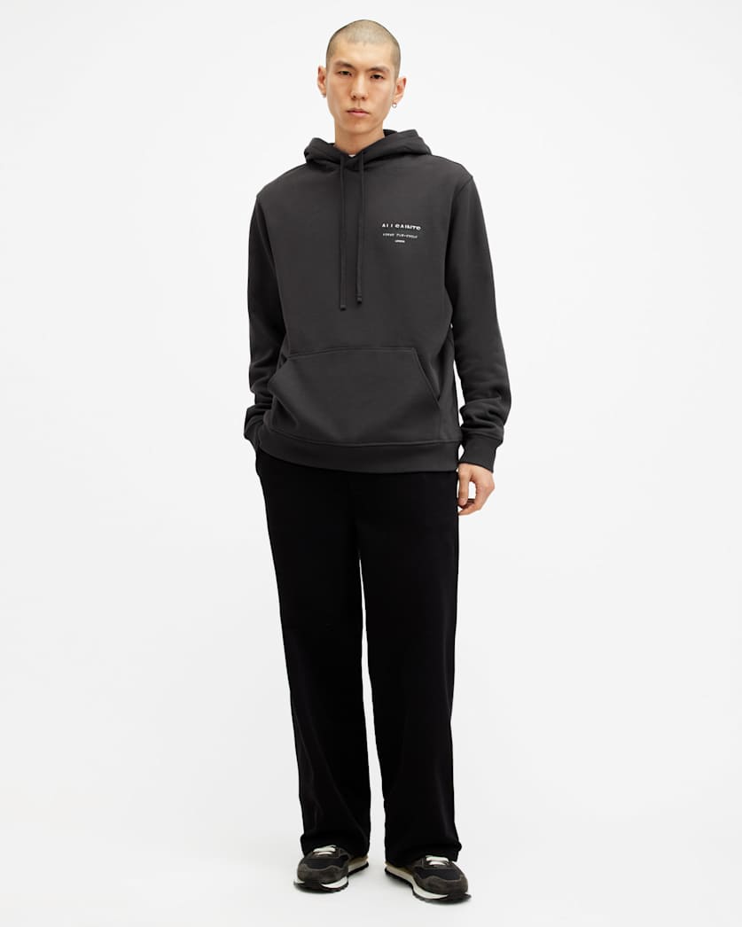 Redact Embroidered Logo Relaxed Hoodie