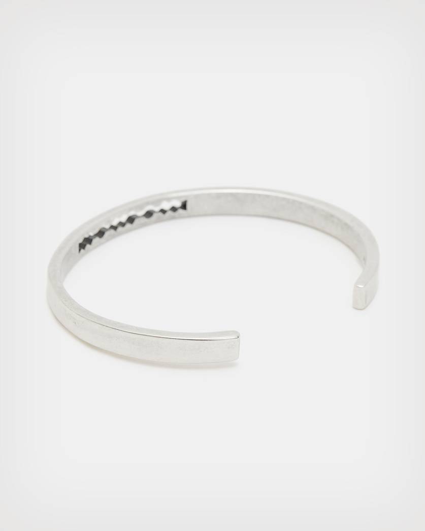 Laser Sterling Silver Cuff Bracelet