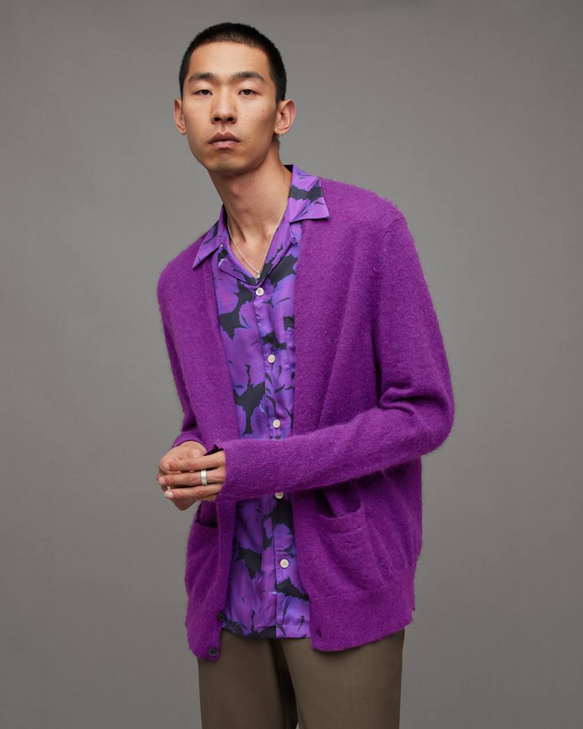 Kennedy V-Neck Brushed Cardigan