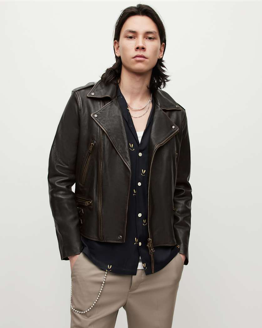 Luca Leather Biker Jacket