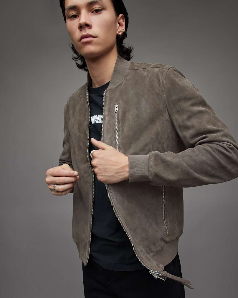 Kemble Suede Bomber Jacket