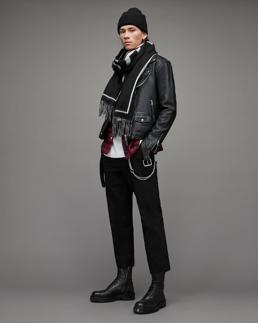 Dren Leather Biker Jacket