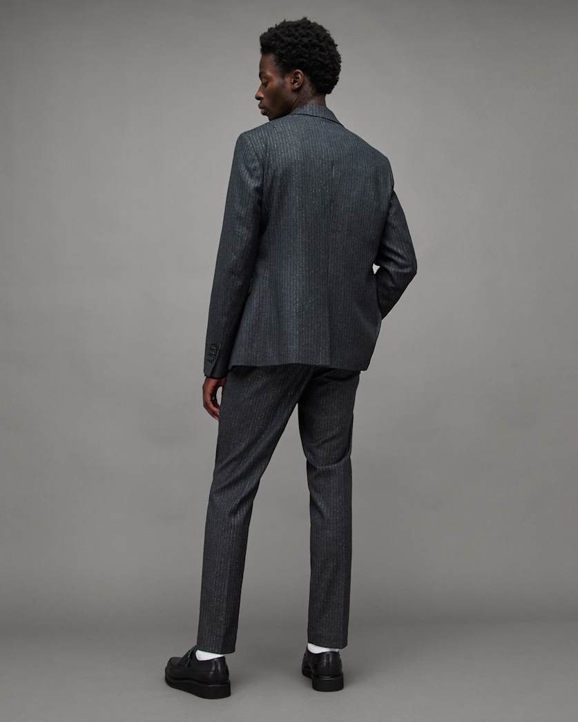 Androm Metallic Pinstripe Skinny Trousers