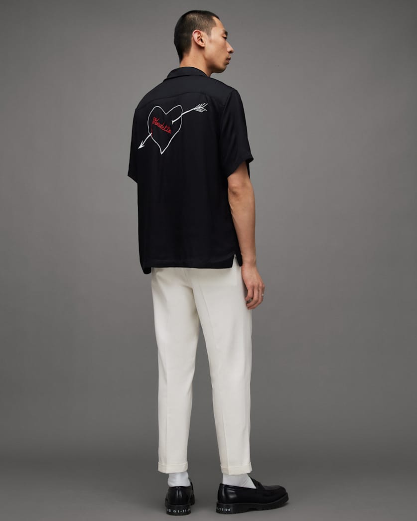 Tallis Slim Fit Cropped Trousers